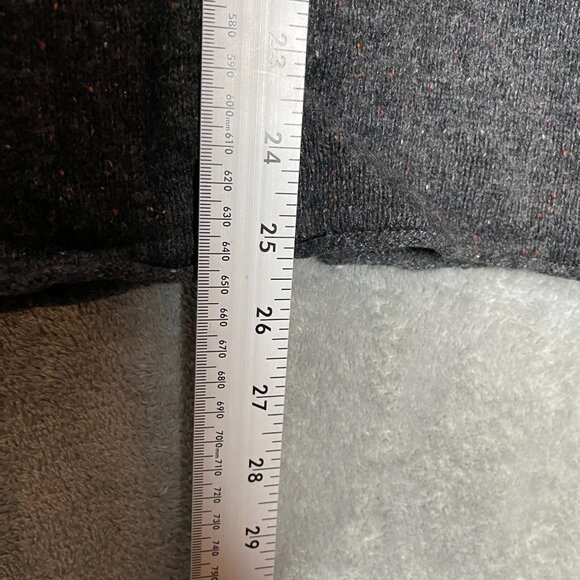 Pure Jill Women Speckled Wool Blend Lagenlook Goblincore Keyhole Tunic Sweater M - Picture 9 of 13